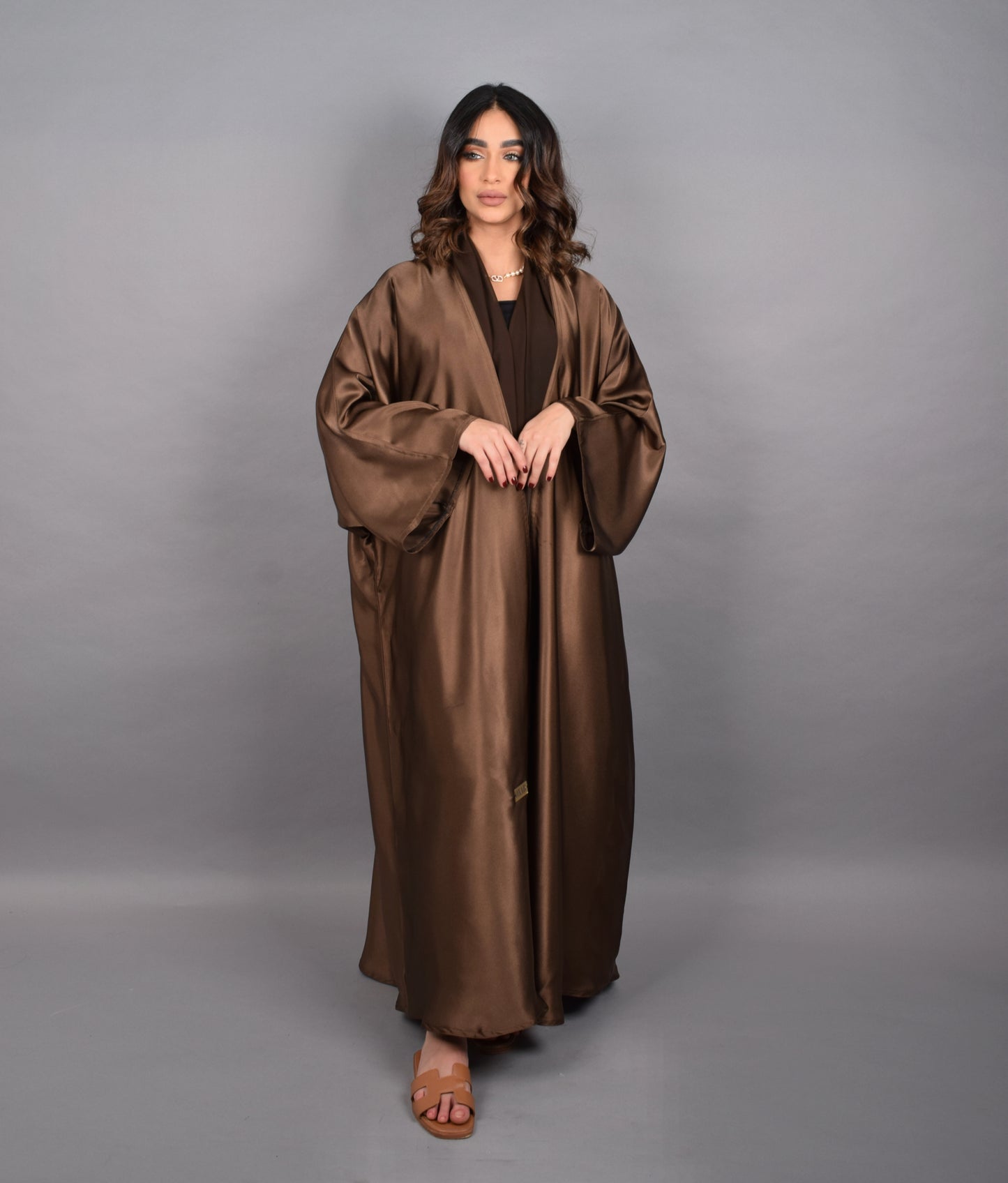 Silky Brown Abaya
