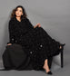 Silver Stars Black Abaya