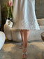 Flower White Dress
