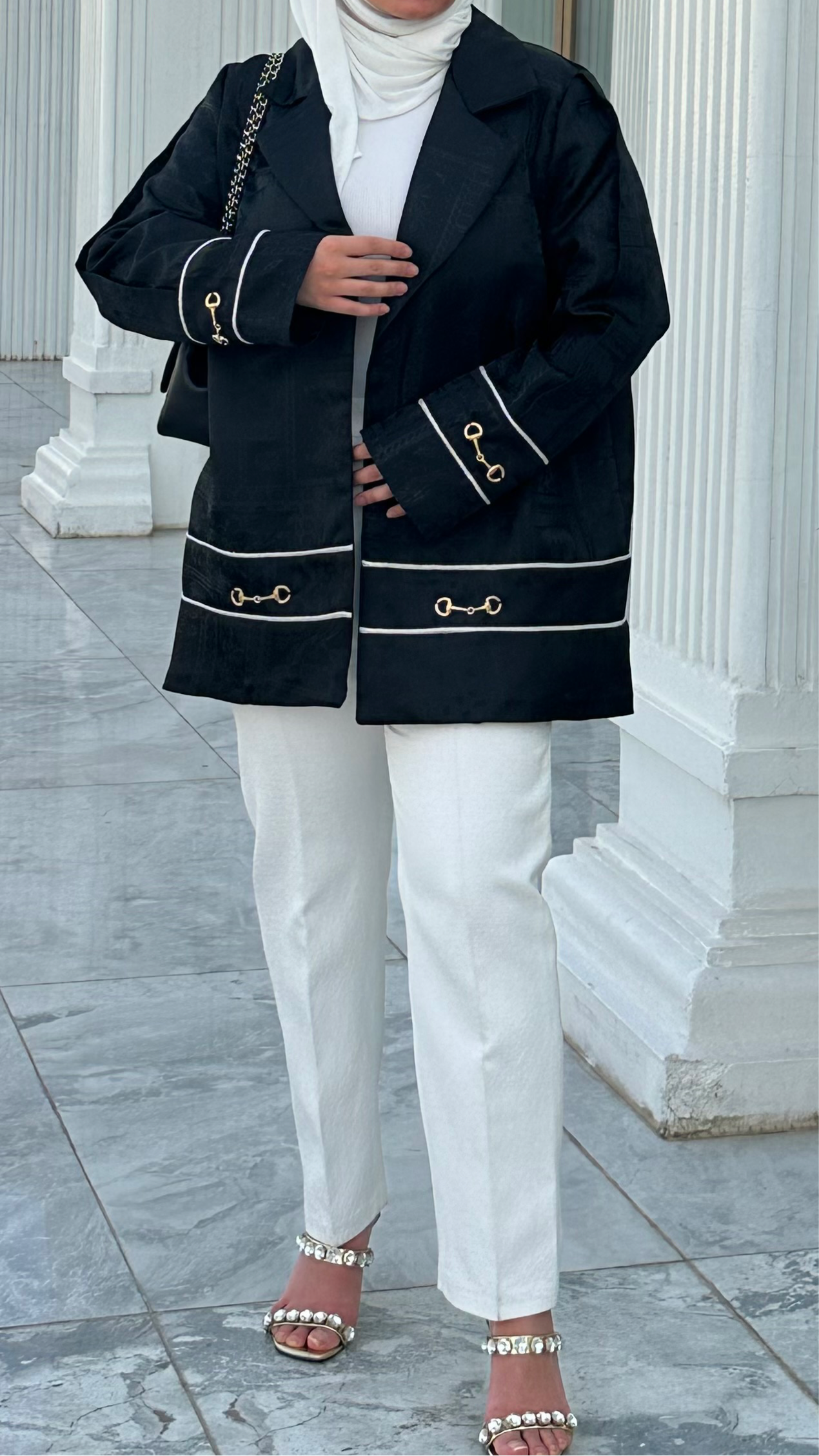 Black Chain Blazer