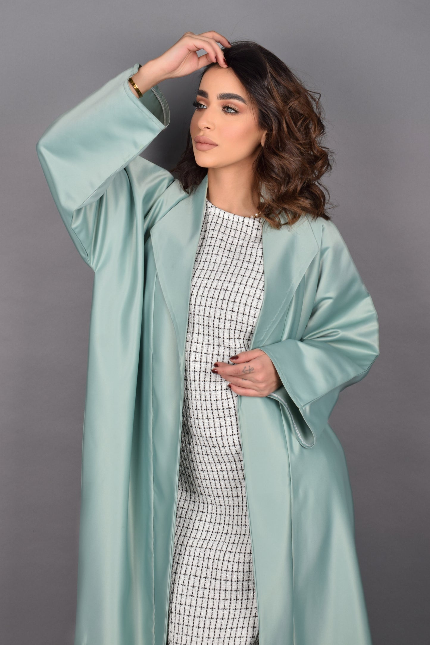 Satin Pastel Abaya