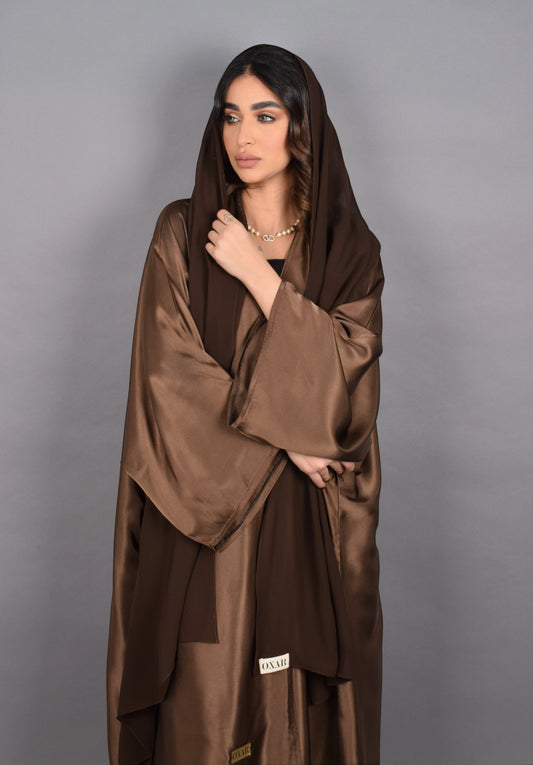 Silky Brown Abaya