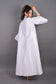 Detailed White Abaya