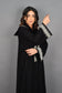 embroidered Black Abaya