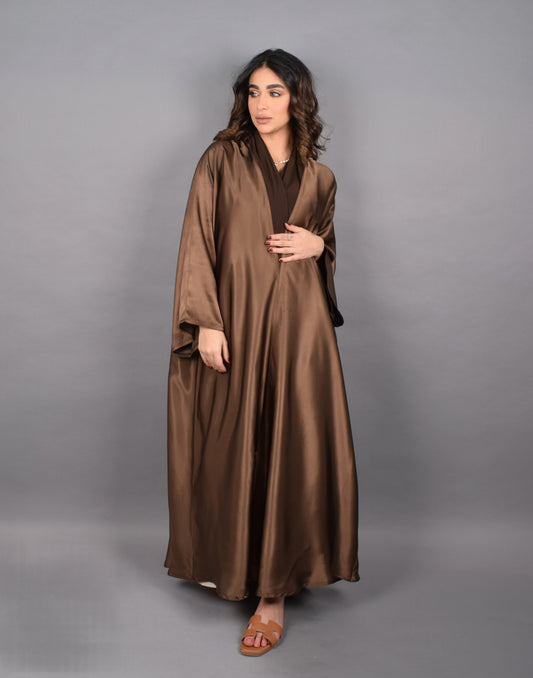 Silky Brown Abaya