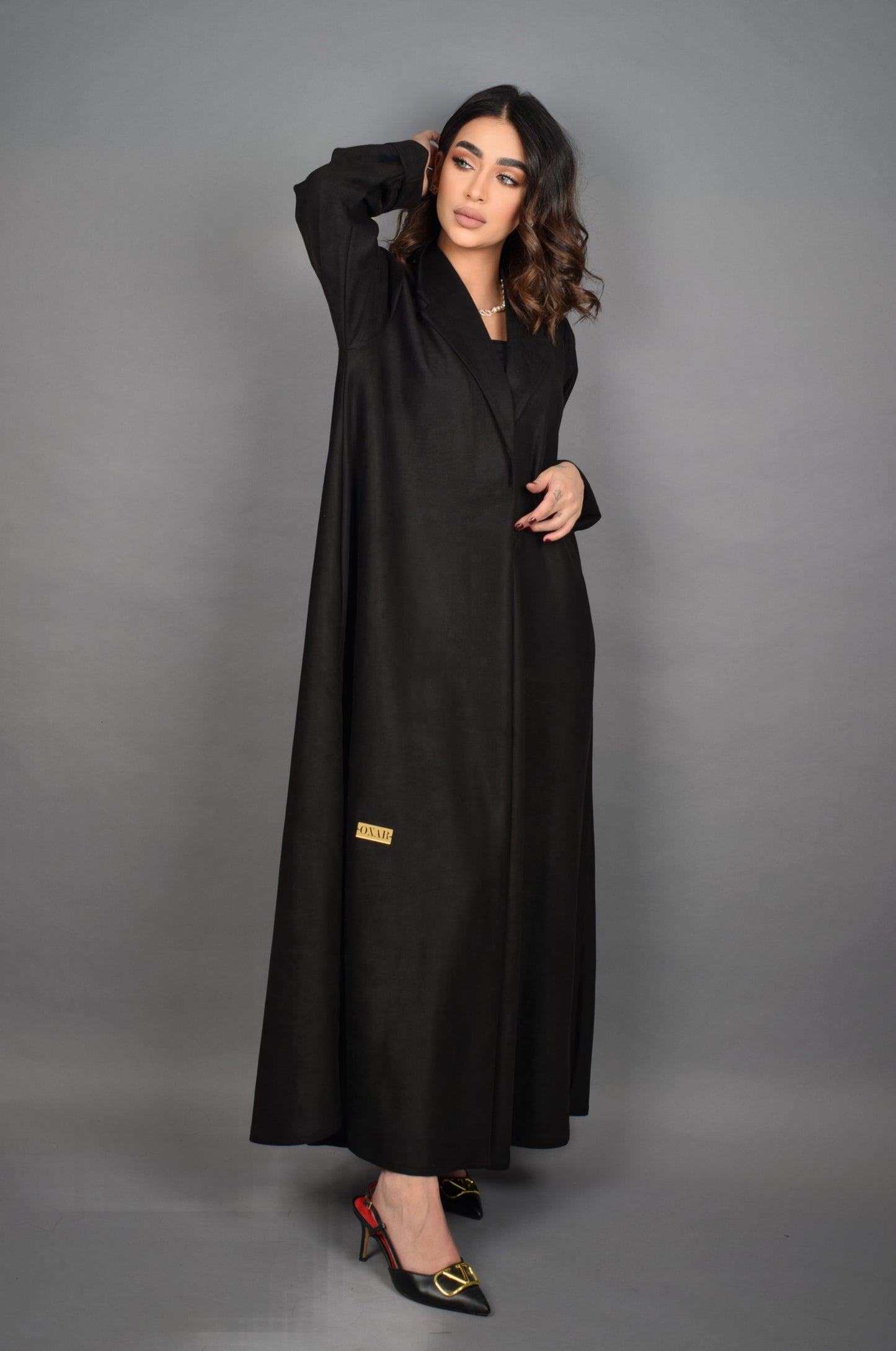 Chamois Black Abaya