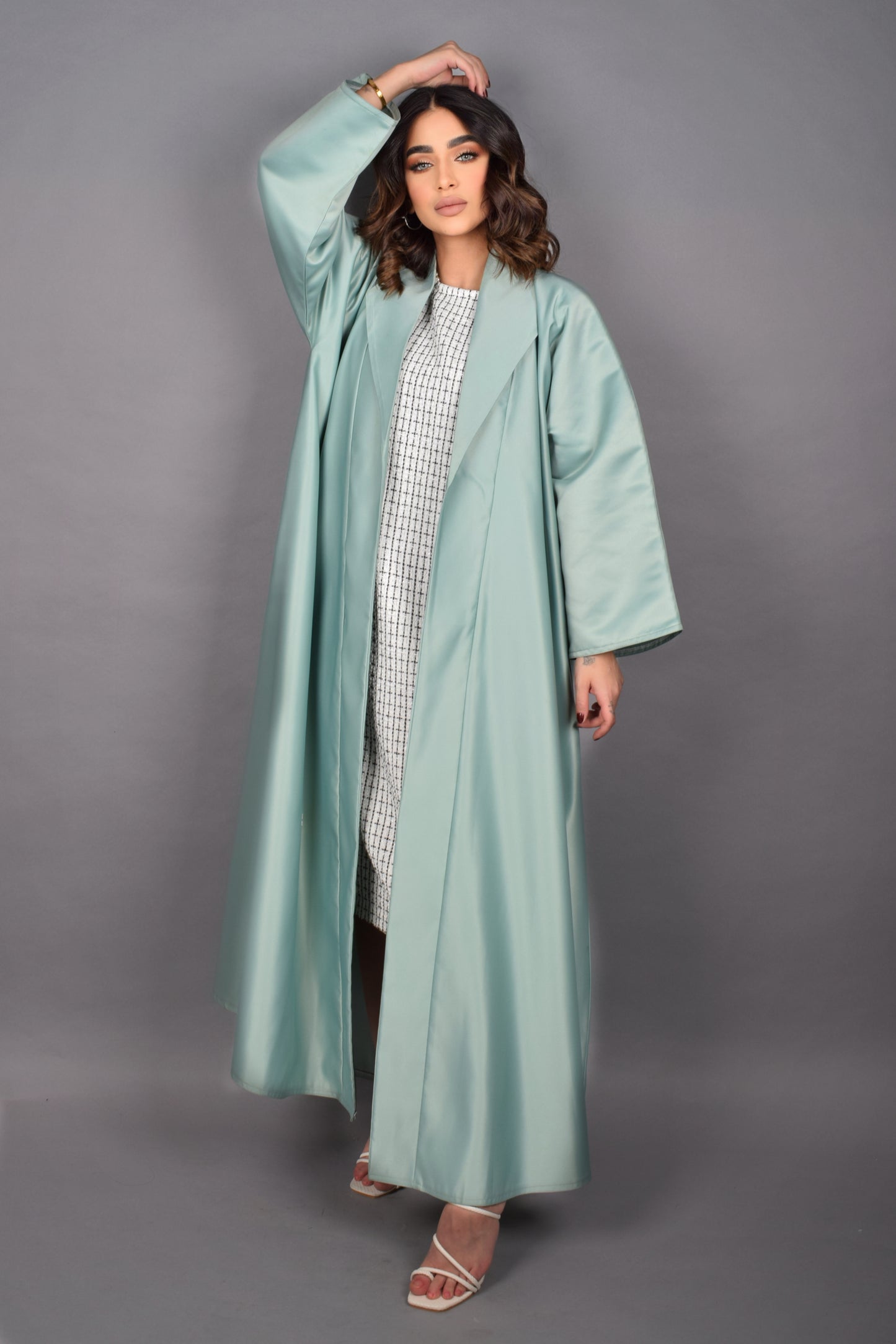 Satin Pastel Abaya