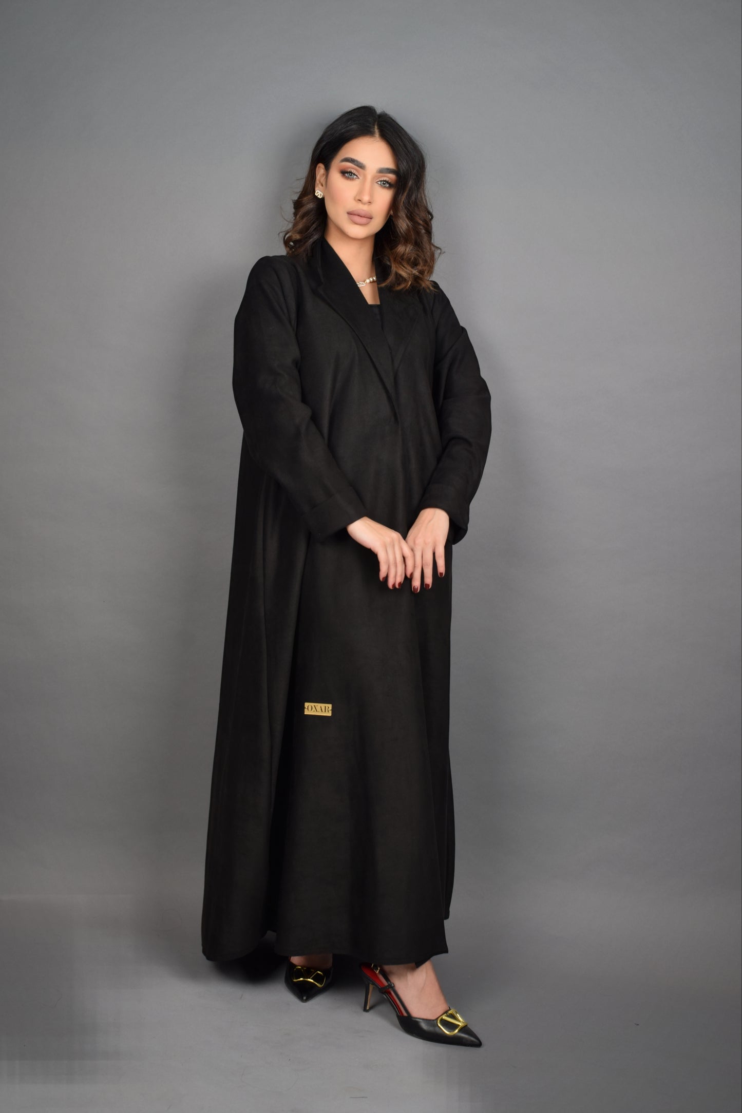 Chamois Black Abaya