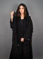 Silver Stars Black Abaya