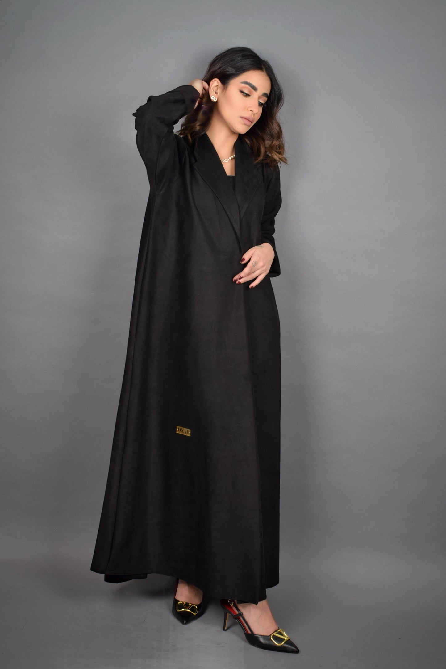 Chamois Black Abaya