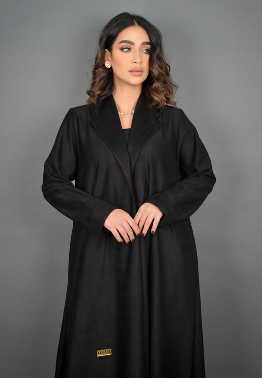 Chamois Black Abaya